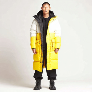 <b>Men's</b> Winter Long <b>Puffer</b> <b>Jacket</b> Hooded Breathable Windproof Outdoor Front Logo Customizable Color - Product Image 3