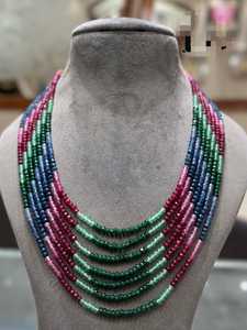 Nueva joyería india, cuentas de cristal, vidrio de alta calidad, cuentas multicolores a granel, collar de producto a granel hecho a mano mala - Product Image 3