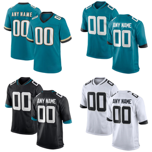 Groothandel Ademend Geprint Gestikt American Football Shirts Sets Uw Merk Gepersonaliseerd 2025 Nieuw Op Maat Jacksonville Sport - Product Image 6