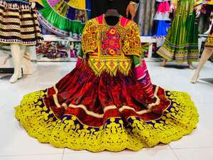 Vintage Ethnic <b>Tribal</b> Kuchi <b>Dress</b> From Afghan/Pakistan Multi-Color Cotton for Parties Latest Collection by Iqbal Lagoon - Product Image 3