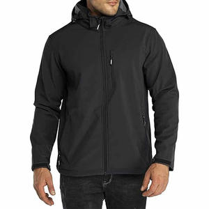 Men's Slim Fit Light <b>Weight</b> Soft Shell Jacket <b>Stand</b> Collar Front Custom Logo Breathable High Street Design OEM Service Available - Product Image 5