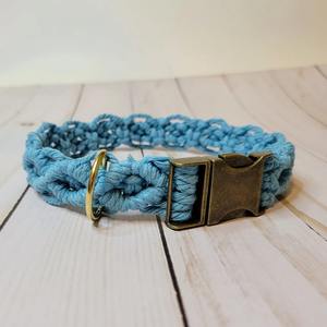 Collier Pat fait à la main collier de chien en macramé élégant Boho accessoire pour animaux de compagnie Durable réglable confortable pour petits chiens de taille moyenne - Product Image 6