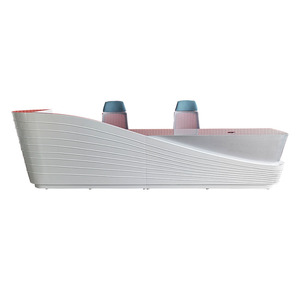 Mostrador de Recepción Rectangular Moderno y Convertible de MDF para Oficinas, Hoteles, Gimnasios, Centros Comerciales y Hospitales - Mostrador de Caja - Product Image 6