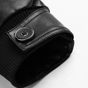 Chaqueta de Cuero Vintage con Cuello Alto Informal al por Mayor, Chaqueta de Cuero Personalizada para Hombre, Chaqueta de Cuero PU de Alta Calidad para Motociclistas - Product Image 5