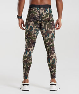 Nouveauté Leggings de sport respirants pour hommes Taille mi-haute Yoga Gym Fitness Coton/Fibre de bambou Logo personnalisé ODM disponible Prix bas - Product Image 3