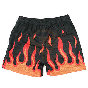OEM Custom Logo Men Double <b>Layer</b> Gym Mesh Shorts Custom Logo Design Lightweight Mesh Shorts - Product Image 2