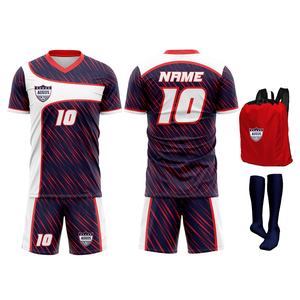 Uniforme de Fútbol Personalizado al por Mayor de Alta Calidad, Ligero, Elástico, de Manga Corta y Transpirable para Uso en Exteriores en Verano, 100% - Product Image 1