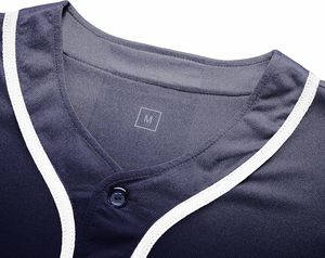 Jersey de béisbol y softbol para hombre de último diseño del fabricante, conjunto de ropa de béisbol y softbol de poliéster transpirable azul - Product Image 4