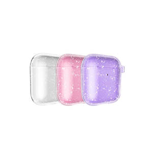 Étui pour écouteurs Netzy Allstar Airbag 32, transparent en TPU avec paillettes brillantes, protection antichoc pour AirPods et écouteurs - Product Image 2