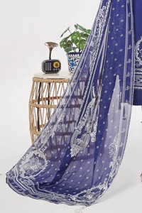 ปากีสถาน2025ดีไซน์ใหม่เป็นมิตรกับสิ่งแวดล้อมระบายอากาศได้ดีของผู้หญิงชาลวาร์ลำลองสำหรับผู้หญิงลายปักสีพื้นแบบซักได้ - Product Image 5