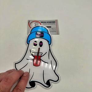 แผ่นต่อขนตาแบบแม่เหล็กอะคริลิคพิมพ์ลายผีหมวกสีฟ้า สำหรับต่อขนตาแบบส่วนตัว ลายดอกไม้เพชร - Product Image 4