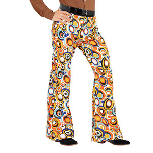 Pantalones Acampanados Estampados Personalizados, Corte Regular, Estilo Urbano, Otoño, Ecológicos, Resistentes al Viento, Transpirables, 100% Algodón, Gruesos - Product Image 1
