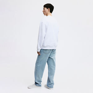 Sweat-shirt à capuche surdimensionné en molleton tricoté lourd, personnalisé OEM, en polyester/coton, anti-rétrécissement, pour homme, vente en gros - Product Image 4