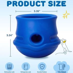 Balle interactive à mâcher pour chien, jouet de distribution lente de nourriture, pour l'exportation - Product Image 3