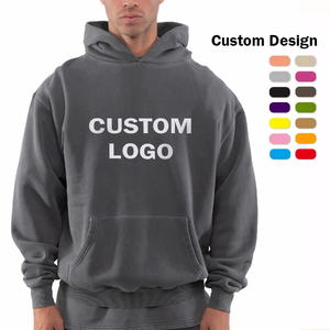 Hombres Custom Heavyweight Hoodies Logo Oversize Hoodie Street Wear Winter Cooperate 100% Algodón - Product Image 1