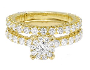 Anillo de Compromiso Clásico de Plata de Ley S925 con Moissanita de Corte Redondo, Claridad VVS, para Mujer - Product Image 1