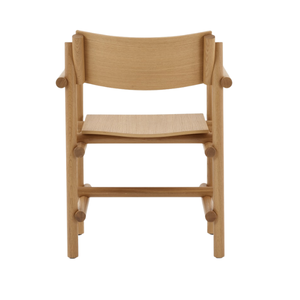 Chaise Muecke en teck crée une silhouette incurvée rehaussée par un dossier étreignant 1108245 - Product Image 5