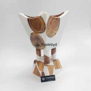 Brûleur à Bakhoor en bois et résine artisanal de qualité supérieure, anti-odeur, diffuseur d'arômes naturel, élégant objet de décoration pour la maison par Tradebyd - Product Image 5