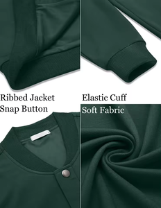 เสื้อแจ็คเก็ตวาร์ซิตี้ขนสัตว์แบบกำหนดเองสำหรับฤดูหนาว คอตั้ง ลายเรียบ ปักลายอนิเมะด้านหน้า สไตล์สตรีทแวร์ กันลม เป็นมิตรกับสิ่งแวดล้อม - Product Image 5