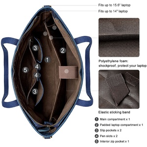 Nouveautés femmes 100% sac fourre-tout en cuir véritable avec logo imprimé personnalisé en cuir de vachette femmes dame sacs à bandoulière - Product Image 3