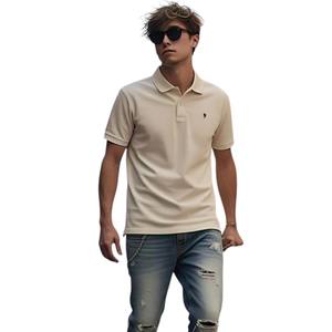 Polo de algodón de seda con logotipo bordado personalizado al por mayor, Polo de golf liso de alta calidad, camisetas de polo de hombre de talla grande - Product Image 1