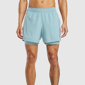 Vente en gros de shorts de fitness personnalisés pour hommes shorts de sport en coton épais molletonné shorts de gym pour hommes à motif solide shorts de course pour hommes - Product Image 1