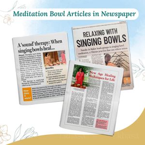 Bols chantants tibétains pour la méditation, bol chantant de méditation, bol chantant bouddhiste bâtons de marche à la mode par AYAANS - Product Image 6