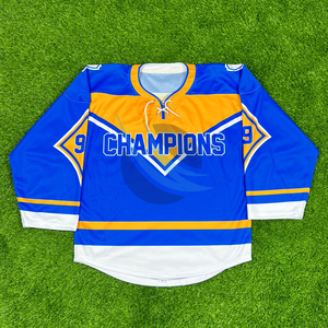 Jersey de hockey sobre hielo personalizable avanzado tejido transpirable con rendimiento duradero diseñado para máxima comodidad y uso - Product Image 1
