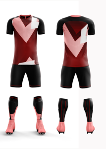 Uniforme Deportivo de Fútbol Profesional, Transpirable, 100% Poliéster, Camiseta y Pantalones Cortos de Fútbol, Nombre del Equipo Personalizado, para Campeonato de Liga de Adultos - Product Image 6