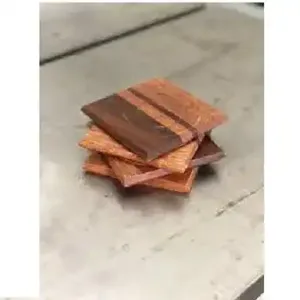 Posavasos de madera con logotipo personalizado ecológico, múltiples diseños y colores pulidos para regalos de negocios - Product Image 3