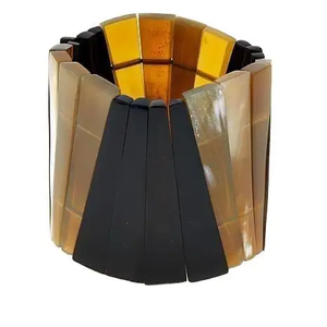 Pulseras y brazaletes de moda de latón de nuevo diseño estilo romántico hecho a mano búfalo de agua por artesanía de media luna - Product Image 2