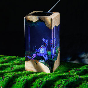 Gundam Lamp, Epoxy Resin Lamp, Custom Epoxy Resin Lamp, Resin Wood Art Lamp, Custom Night <b>Light</b>, Handmade Gift, Christmas Gift - Product Image 5