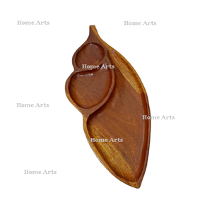 Plateau de service en bois pour fruits secs, forme carrée, qualité supérieure, pour dattes et autres en-cas, pour restaurant et usage domestique - Product Image 3