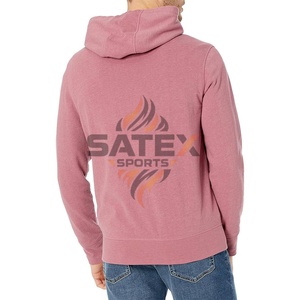 Sweat à capuche zippé pour homme 360 GSM Impression sérigraphique personnalisée Broderie Teinture unie 100% coton Écologique Prix raisonnable Hiver - Product Image 2