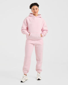 Meilleure vente sweat à capuche en peluche classique oversize rose personnalisé pour femmes sweats à capuche anti-rides et respirants pour femme sweat à capuche zippé gym - Product Image 6