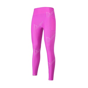 Leggings de yoga taille haute pour femmes, pantalons confortables et extensibles pour la course à pied, le yoga, le fitness, leggings avec poche pour téléphone, durables et écologiques - Product Image 1