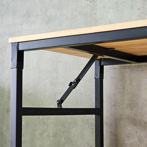 120x60cm Foldable <b>Desk</b> with <b>Folding</b> Legs Made of Rubberwood Model SPD68177 - Product Image 6