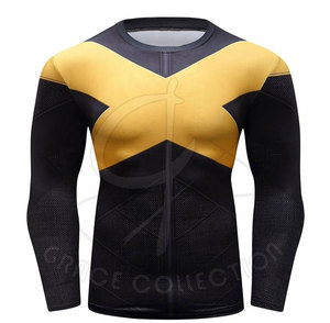 Nouveau modèle Training Rash Guard Essentials avec motif personnalisé et revêtement respirant pour hommes en vente - Product Image 1