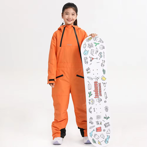 Traje de esquí impermeable de una pieza para mujer, para deportes al aire libre, mono de nieve cálido de talla grande - Product Image 1