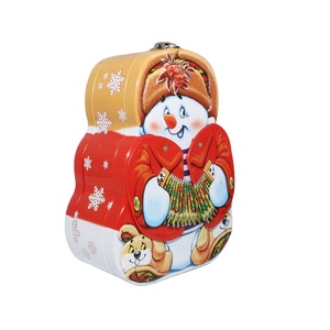Durable Sealed Metal Can Cookie Tinplate with Screw Cap Lids for Christmas Gift Home Decor Display & Craft & Tea Leaf <b>Storage</b> - Product Image 6