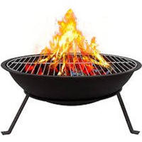Brasero extérieur en fer noir de taille personnalisée, chauffage au bois, sans fumée, écologique, 10000-14999 BTU, finition thermolaquée