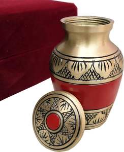 Urnas pequeñas para cenizas humanas, urna para cenizas humanas, mujer adulta, funeral de mamá y papá para pequeños recuerdos, viene con estuche rojo nube - Product Image 4