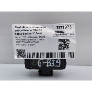 ชุดควบคุมเซ็นเซอร์เรดาร์เตือนการชน SKODA Fabia Sedan รุ่นที่ 3 5Q0907561F CUTA ดีเซล 1422 (15>21) - Product Image 5