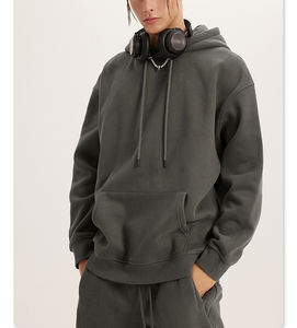 Sudadera con capucha en blanco de calidad de invierno creativa de moda, Sudadera con capucha de algodón de lana gruesa y pesada Unisex 350 GSM, Sudadera con capucha para hombre de peso pesado - Product Image 2