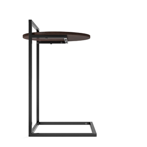 Mesita de noche Zinus hecha de metal y madera de alta calidad con color marrón oscuro para uso en interiores. - Product Image 3