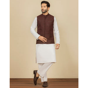 Diseño de manga larga Shalwar Kameez para hombre recién llegado con longitud regular de moda para fiestas ropa en blanco personalizada - Product Image 4