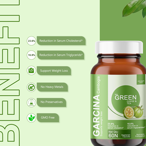 Cápsulas de Extracto de Garcinia Cambogia Natural OEM, 60 Unidades, Control de Peso, Supresor del Apetito, Acelerador del Metabolismo, Herbal - Product Image 2