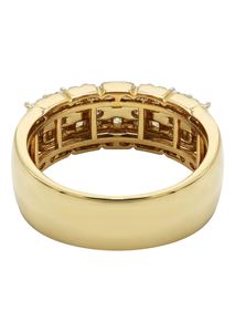 Trendy Hip Hop Ice Out Lab Grown Full Diamond Princess Ring IGI Certified Luxury Custom Wedding Unisex Ring - Product Image 3