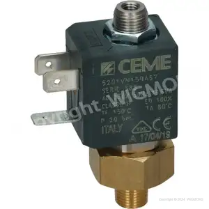 Solenoid valve CEME 5201, NO, 1/8" , 230V/50Hz coil air water inert gas steam oil