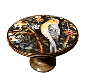 ที่วางเค้กฟินช์สีทองโต๊ะไม้สำหรับวางเค้กแต่งงานที่วางโชว์ขนมหวานทำด้วยมือไม้มะม่วง - Product Image 4